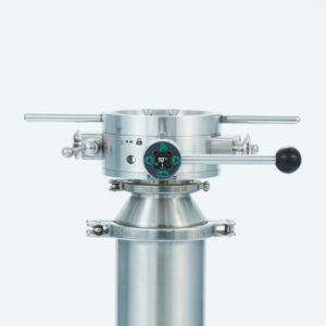 containment split butterfly valve with smart monitoring hub