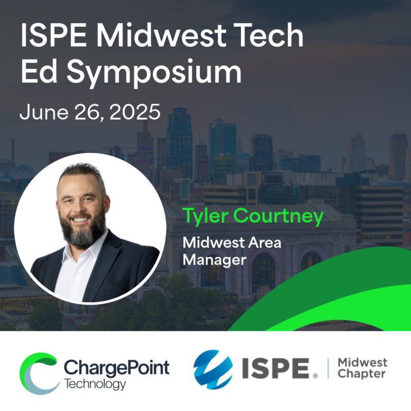ChargePoint Technology to Exhibit at ISPE Tech Ed Symposium - Chargepoint